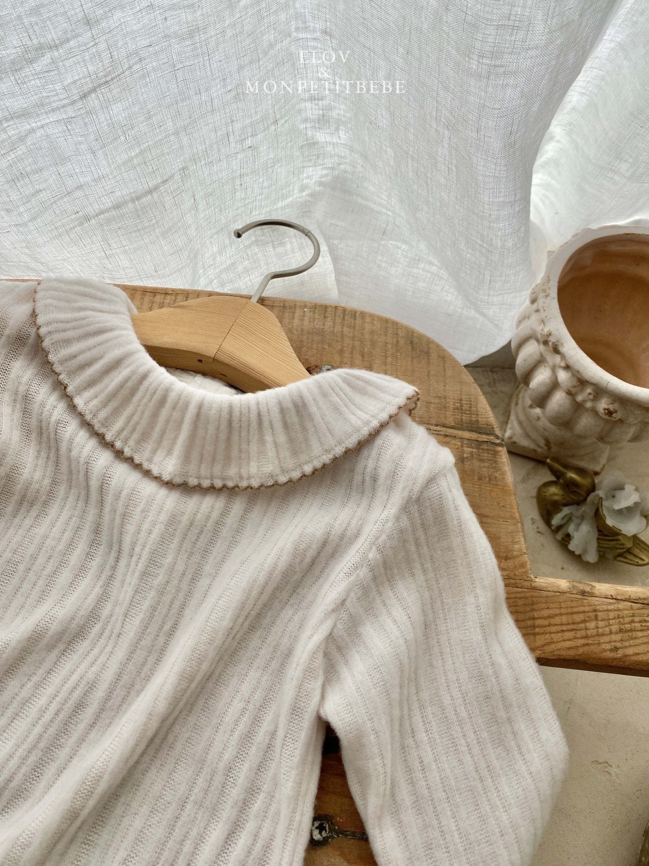 ［Mon petit bebe］Luane frill tee