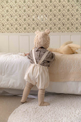 ［OREN］Noellin warm suspender pants