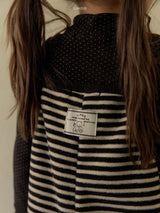 ［LINDO］Petit dot turtleneck tops