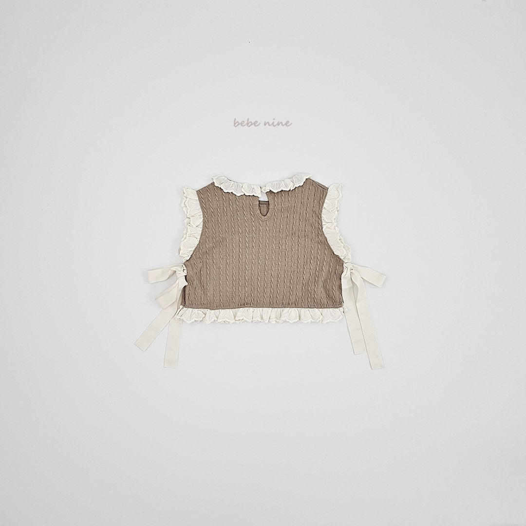 ［bebenine］Celine Knit Vest