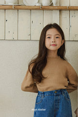 ［mon Atelier］Frill knit tops