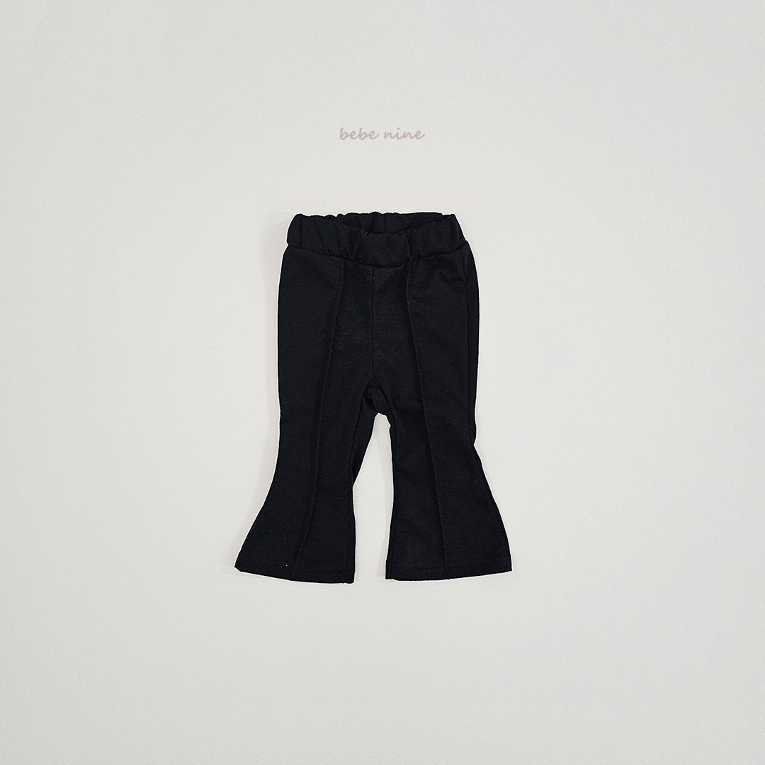 ［bebenine］Black Pink Flare Pants