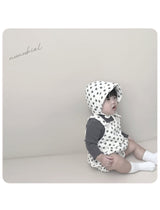 ［nunubiel］Dot rompers & bonnet