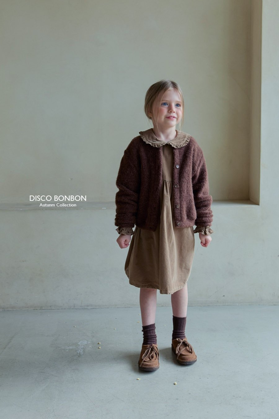 ［DISCO BONBON］Latte corduroy one-piece
