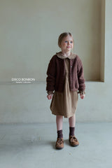 ［DISCO BONBON］Latte corduroy one-piece