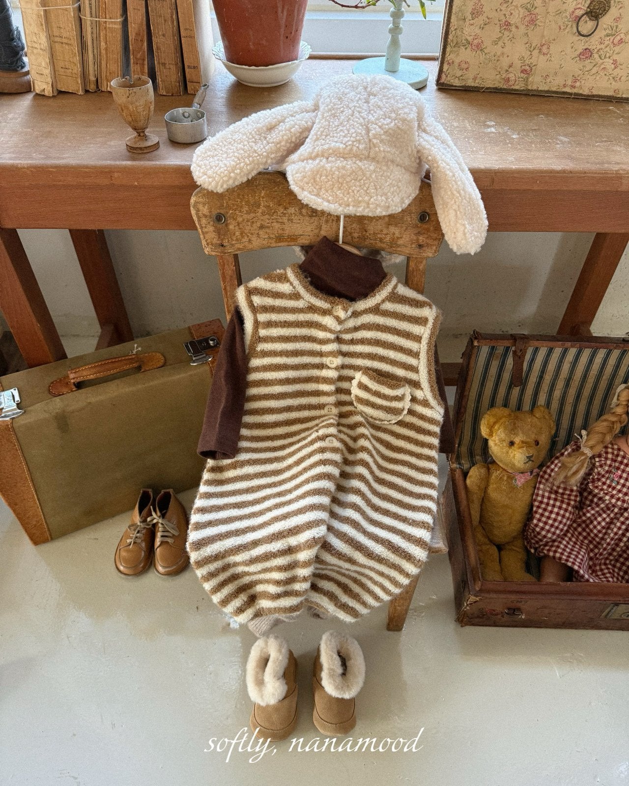 ［nanamood by BANANAJ］Soft turtleneck tee