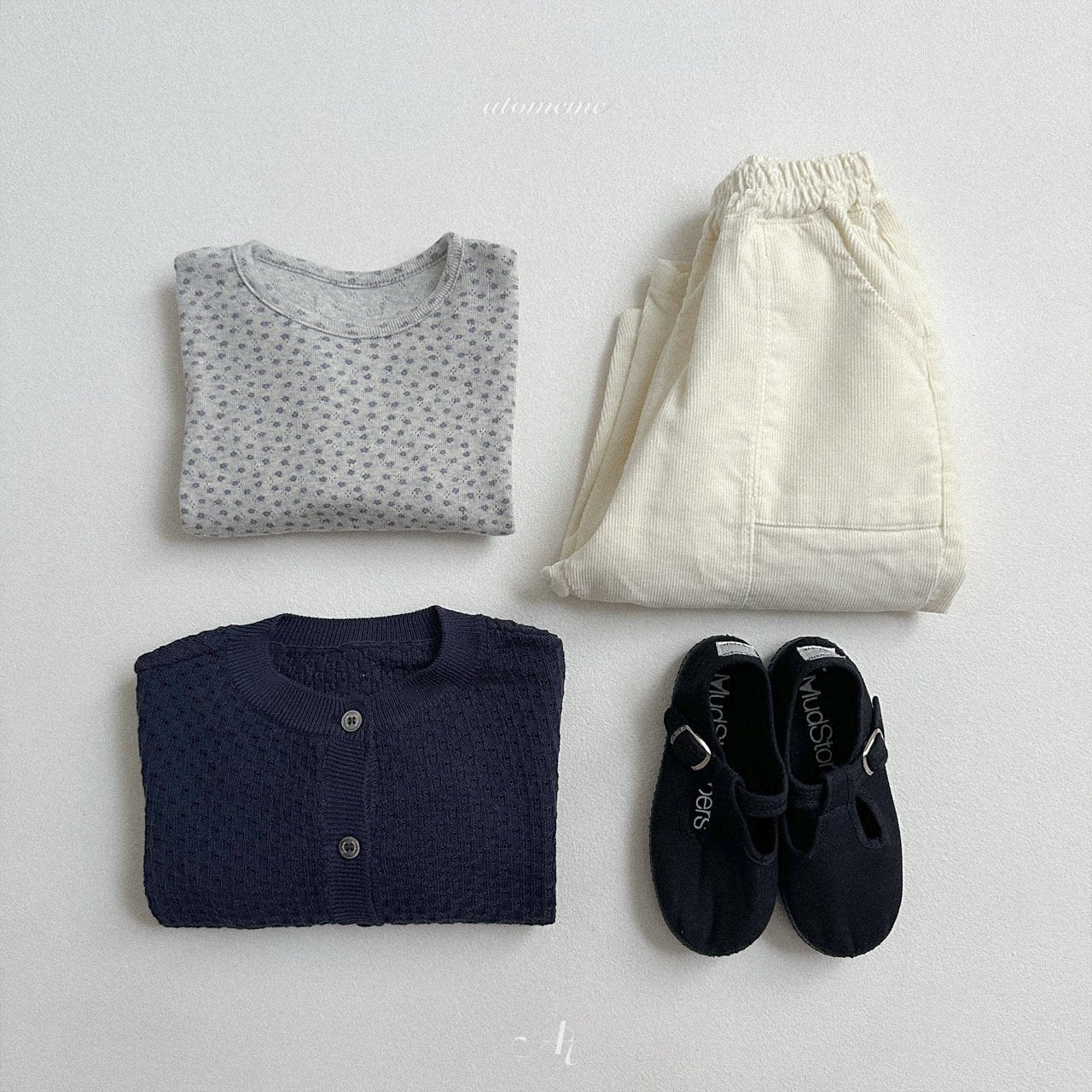 [atomeme] Chestnut knit cardigan
