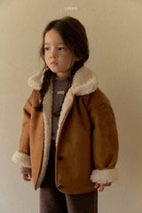 ［LINDO］Creamy mouton jacket