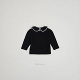 ［bebenine］Lace Round Collar Tee