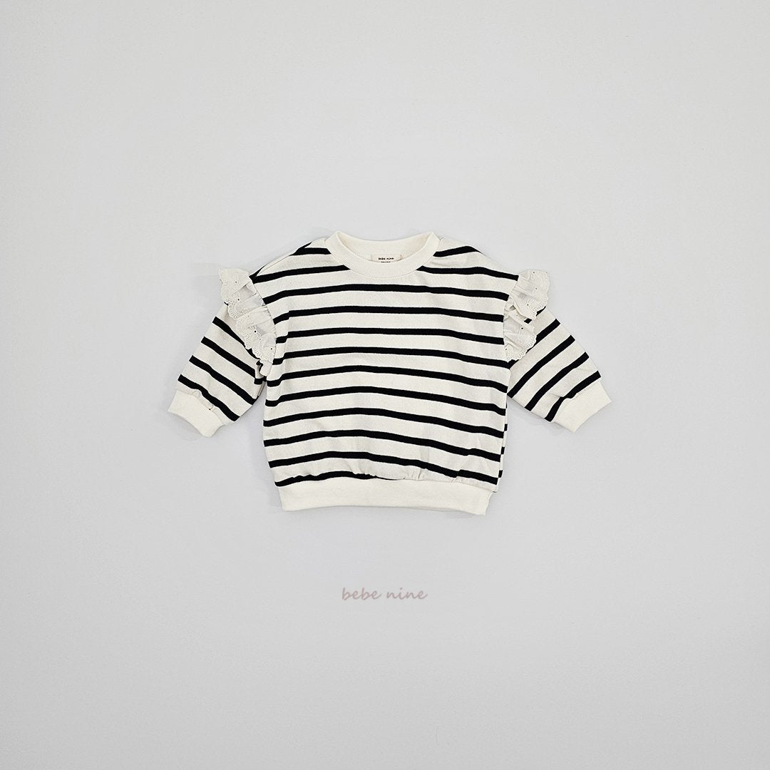 ［bebenine］Bonnie Frill Sweatshirt