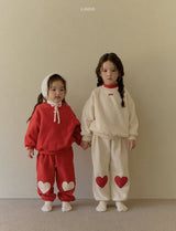 ［LINDO］Big heart jogger pants