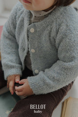 ［BELLOT］Curly alpaca cardigan (baby)