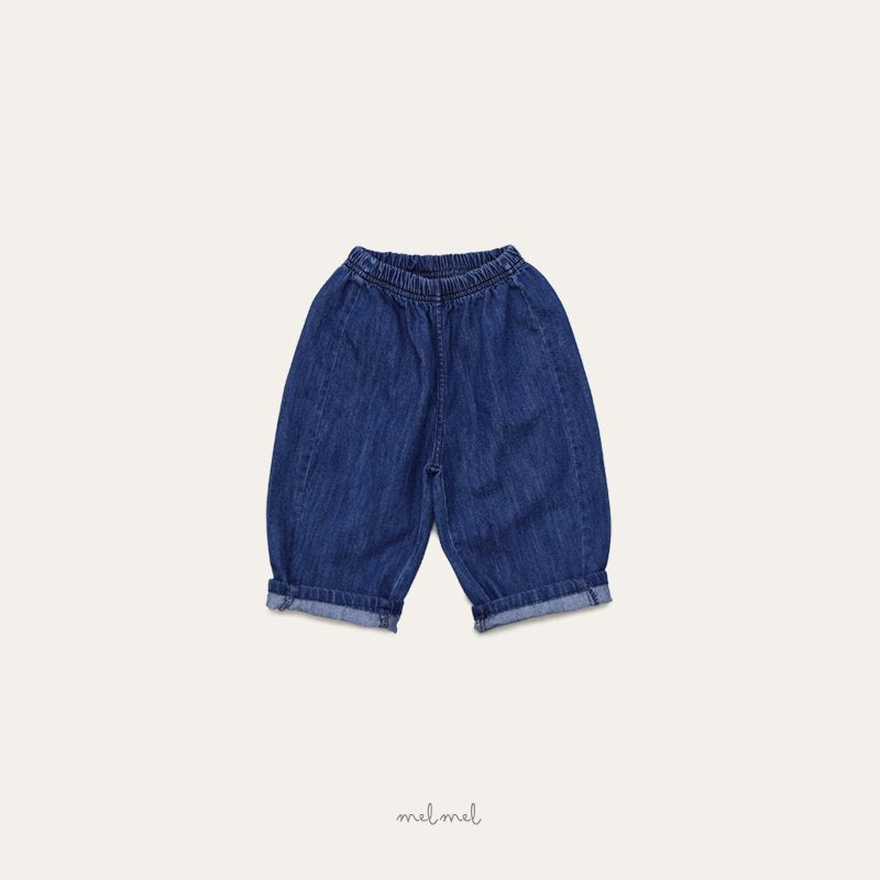 ［MELMEL］Loose fit denim pants