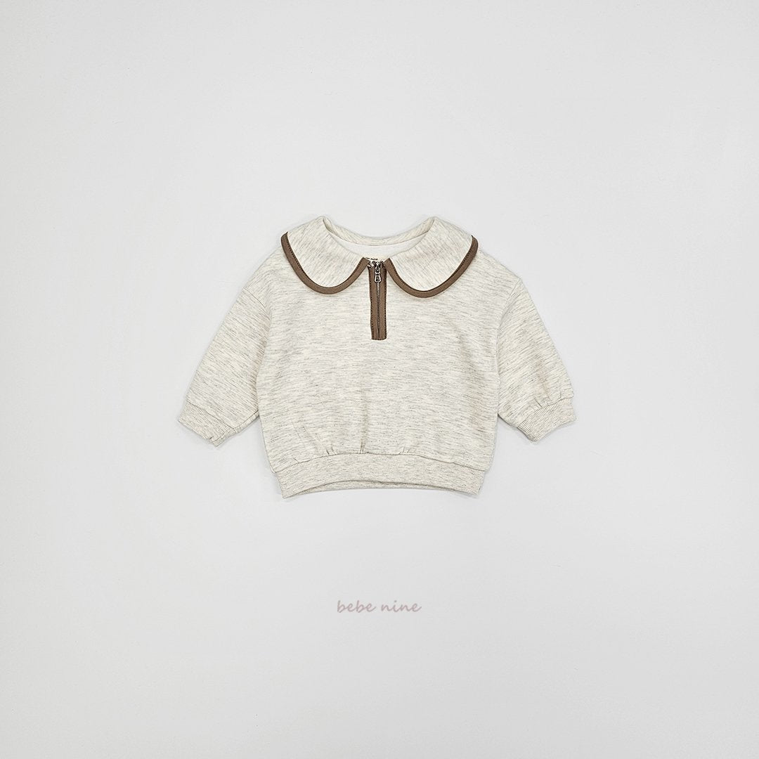 ［bebenine］Milk Zip-Up Sweatshirt