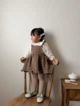 ［mimi market］Boucle apron one-piece