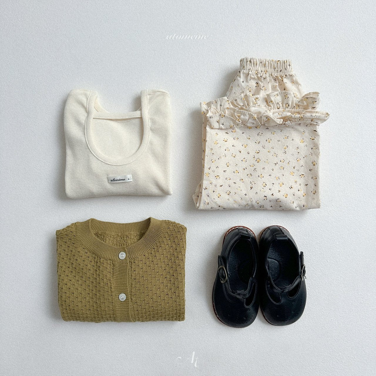 [atomeme] Beni ribbed tee