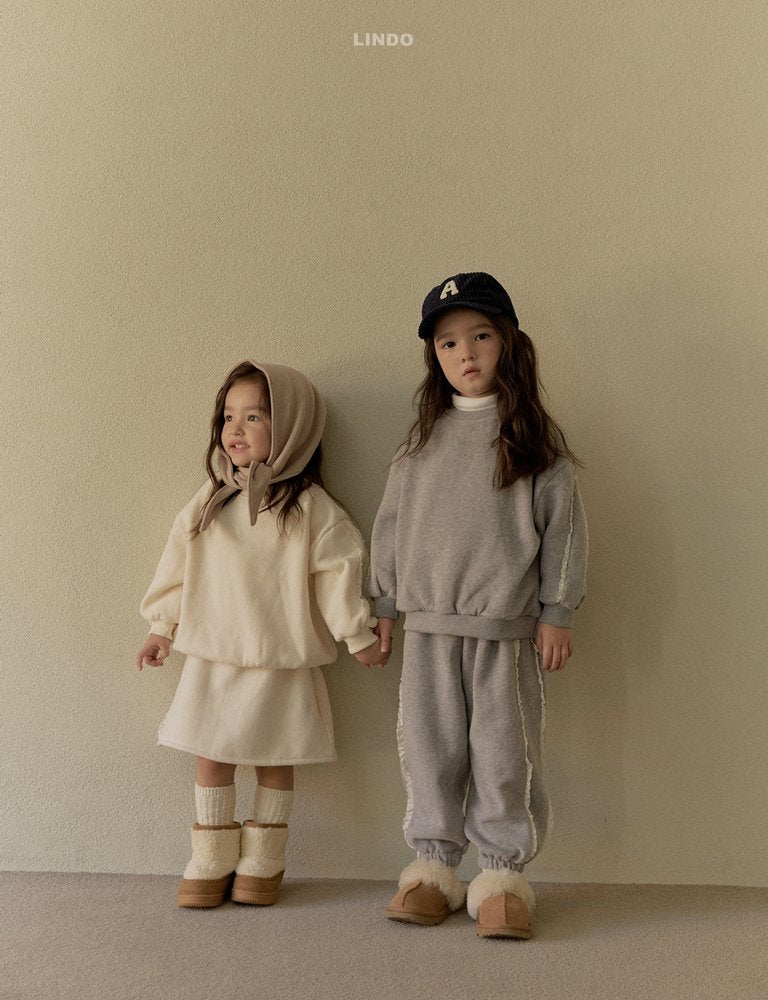 ［LINDO］Double lace jpgger pants