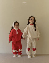 ［LINDO］Big heart jogger pants