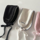 ［LINDO］Mellow embroidery ear muffler