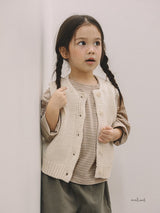 ［MELMEL］Striped daily tee