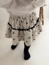 ［mimi market］Ribbon cancan skirt