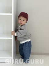 ［guru guru］Wide denim pants (baby & kids)