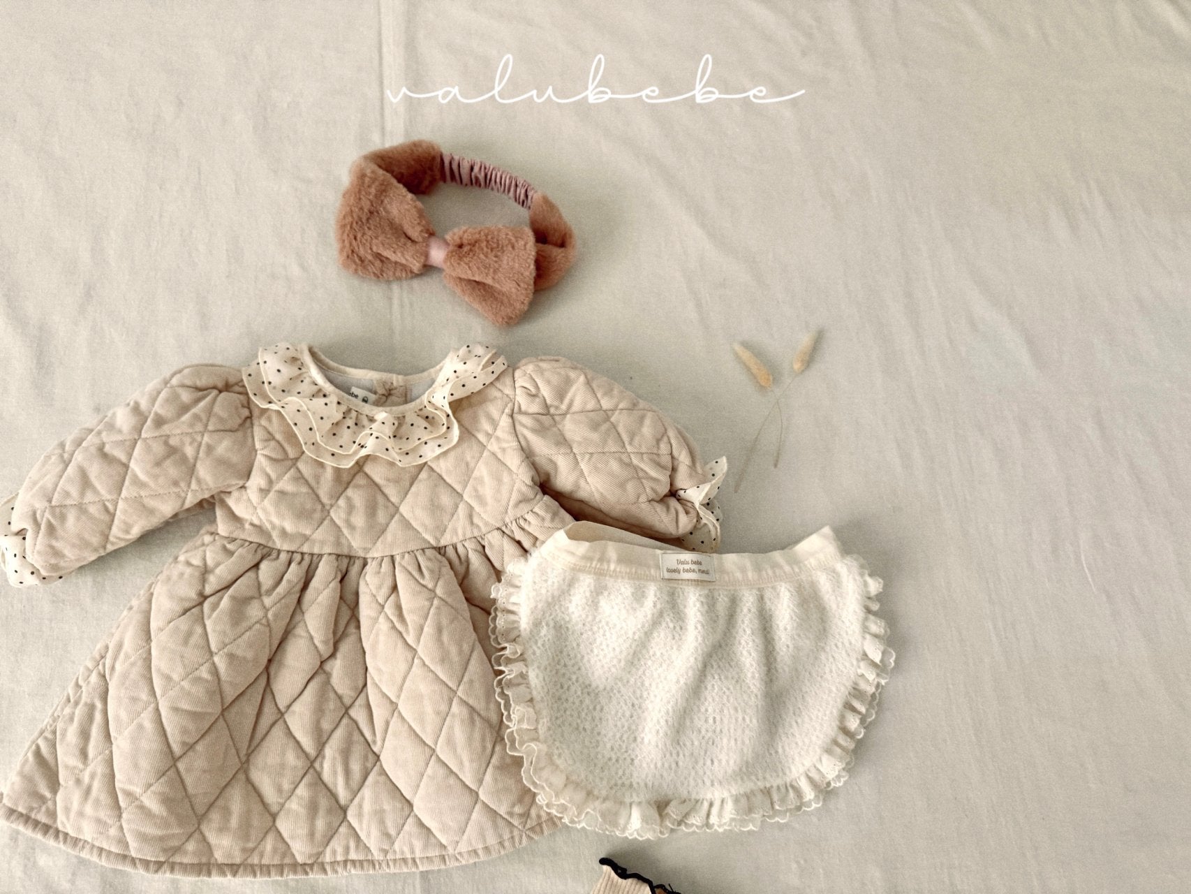 ［valubebe］Fur ribbon hairband (baby)