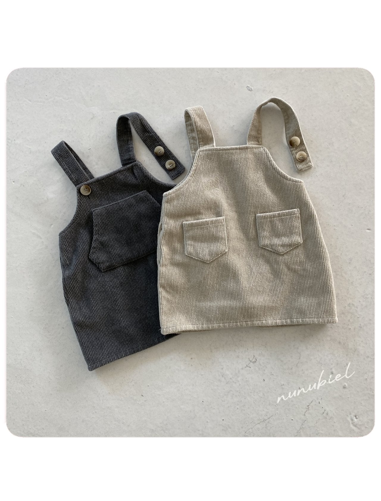 ［nunubiel］Corduroy one-piece