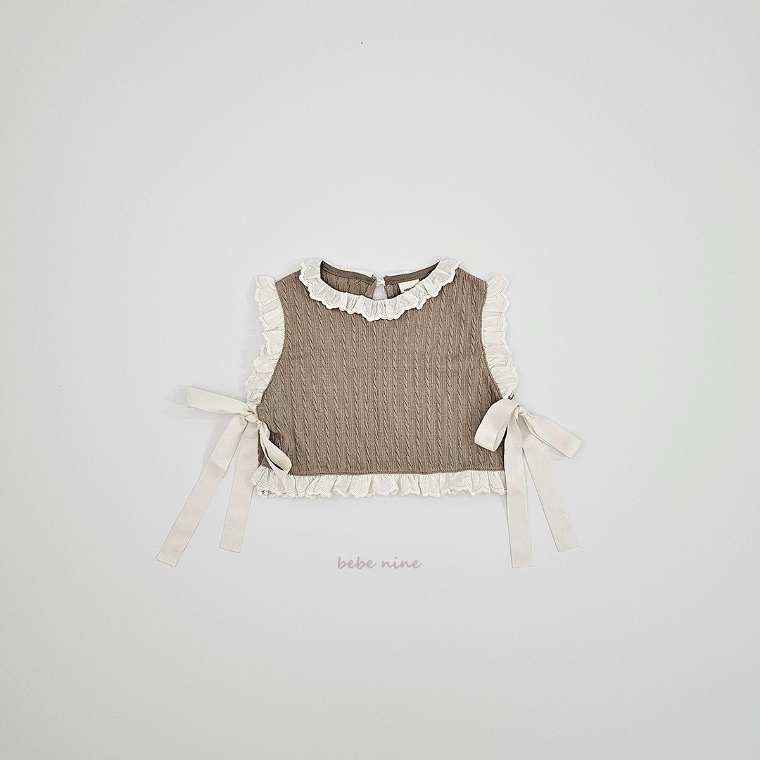 ［bebenine］Celine Knit Vest