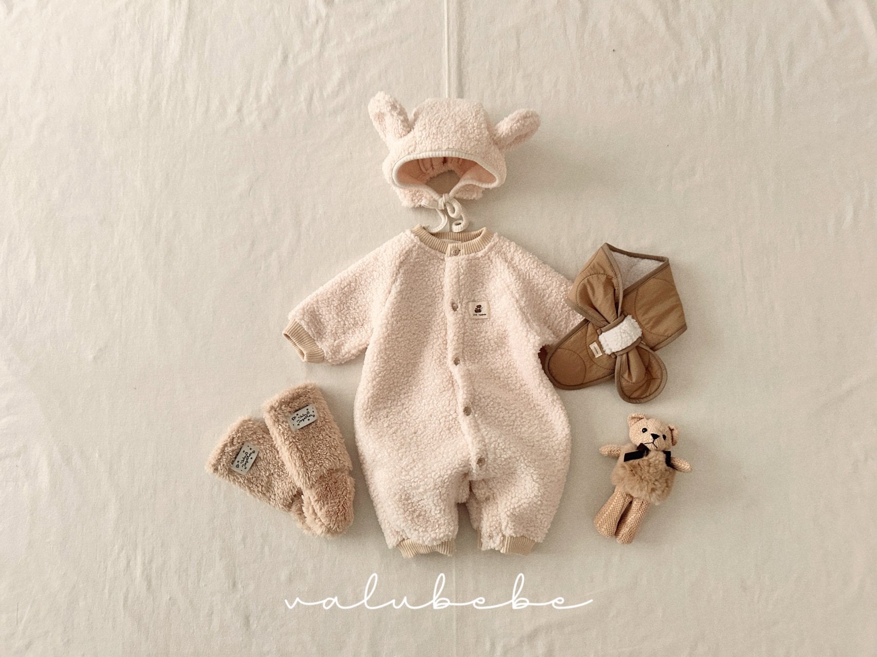 ［valubebe］Valu bear boa beanie (baby)