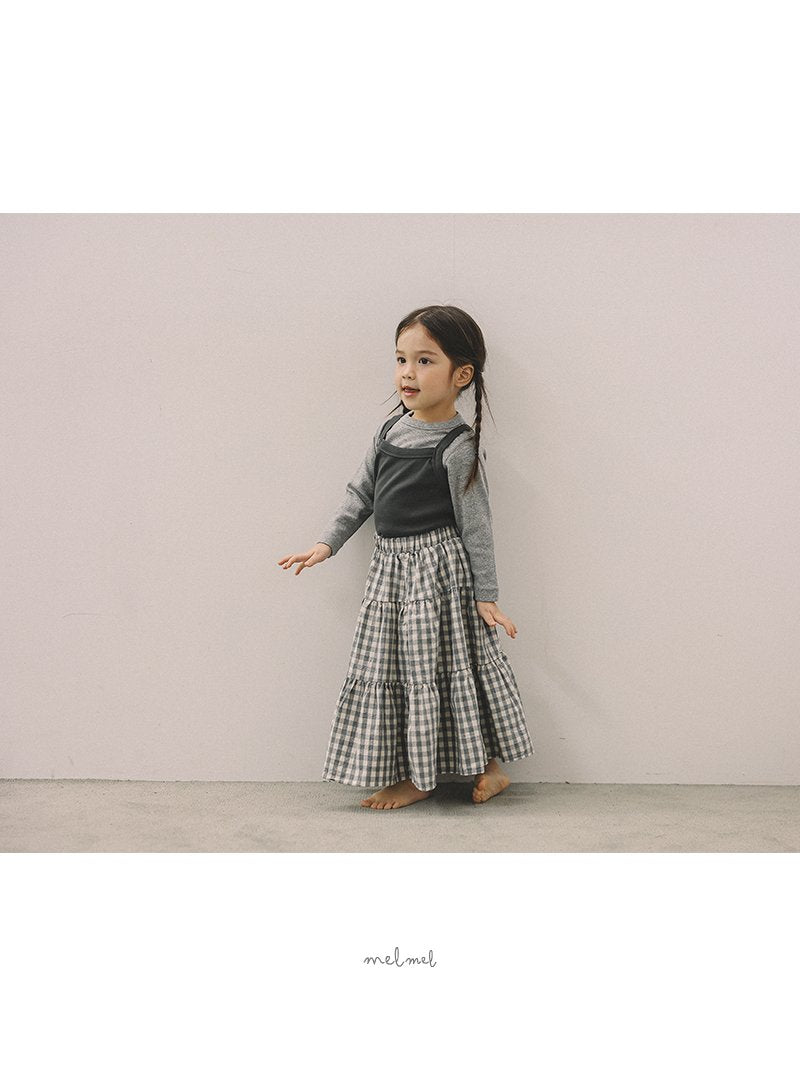 ［MELMEL］Tiered long skirt