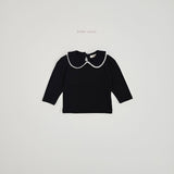 ［bebenine］Lace Round Collar Tee