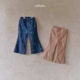 ［aladin］Ribbon denim flare pants