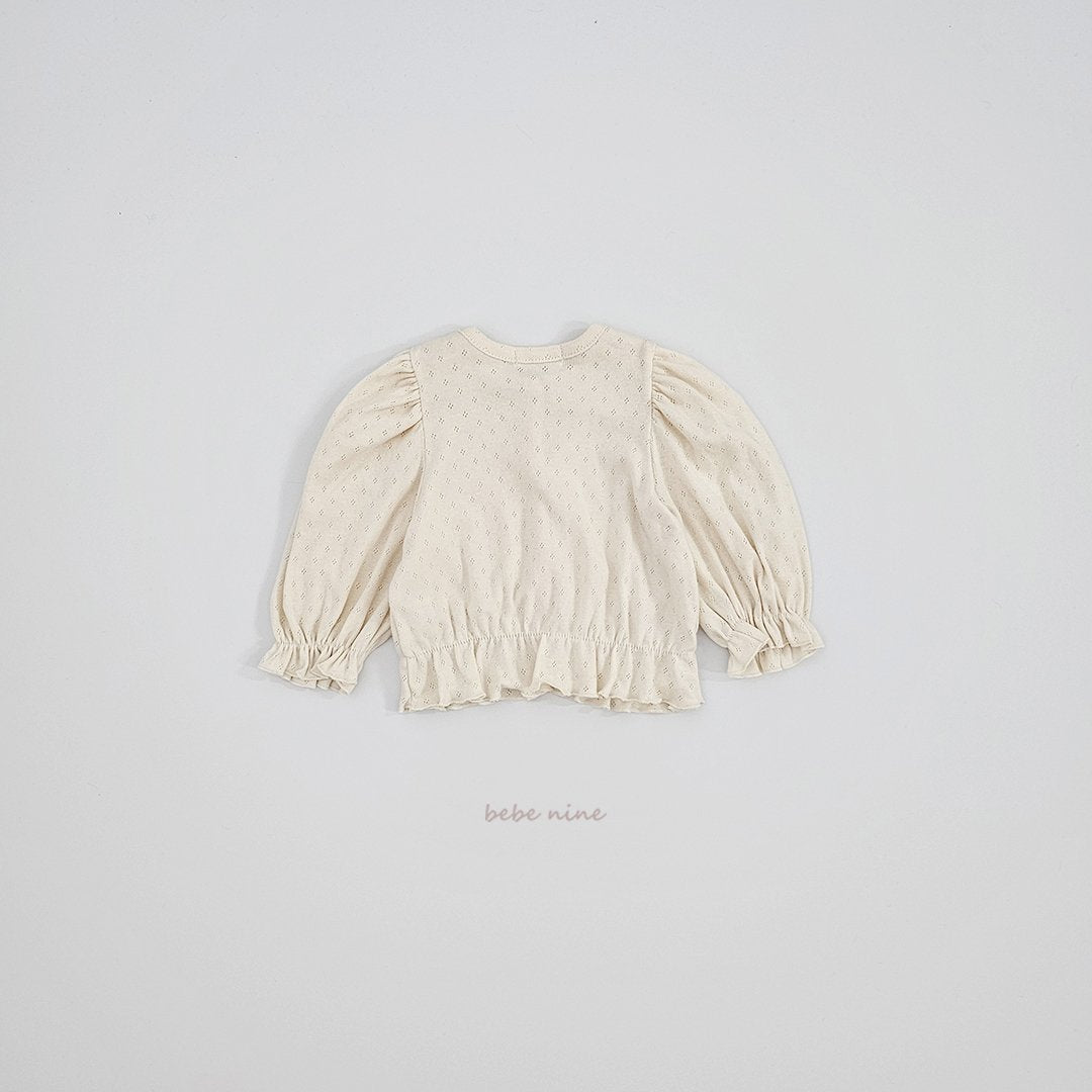 ［bebenine］Edel Frill Cardigan