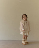 ［LINDO］Betty fur ribbon vest