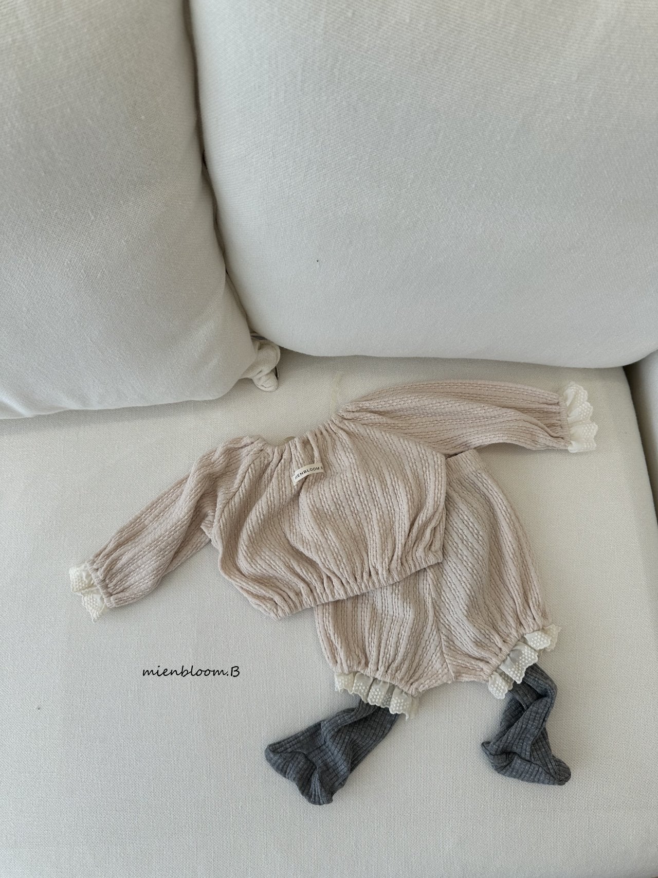 ［mienbloom.B］Rib bebe tights (baby)