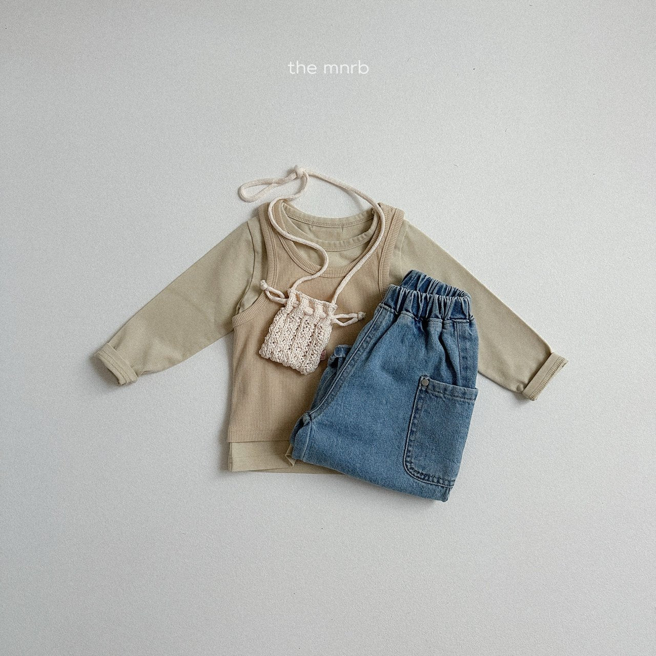 [minirobe] Stretch ribbed sleeveless