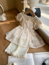 ［bebe holic］Rose apron skirt