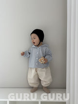 ［guru guru］Stripe hood shirt (baby & kids)
