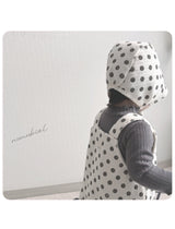 ［nunubiel］Dot rompers & bonnet