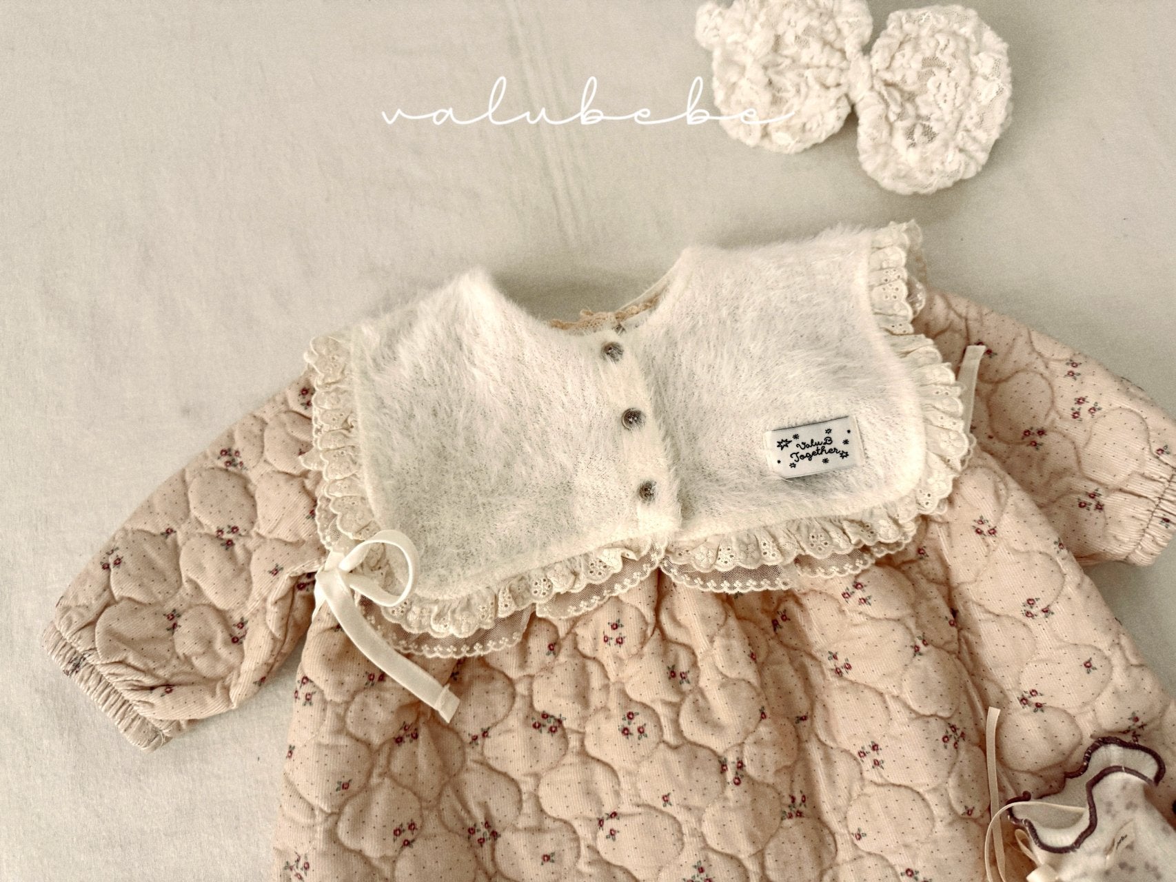 ［valubebe］Lace quilting one-piece (baby)