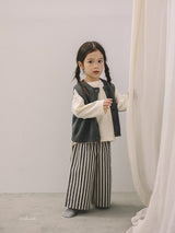［MELMEL］Striped wide pants