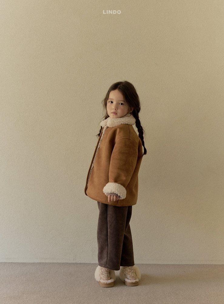 ［LINDO］Creamy mouton jacket