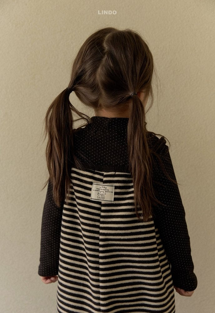 ［LINDO］Petit dot turtleneck tops