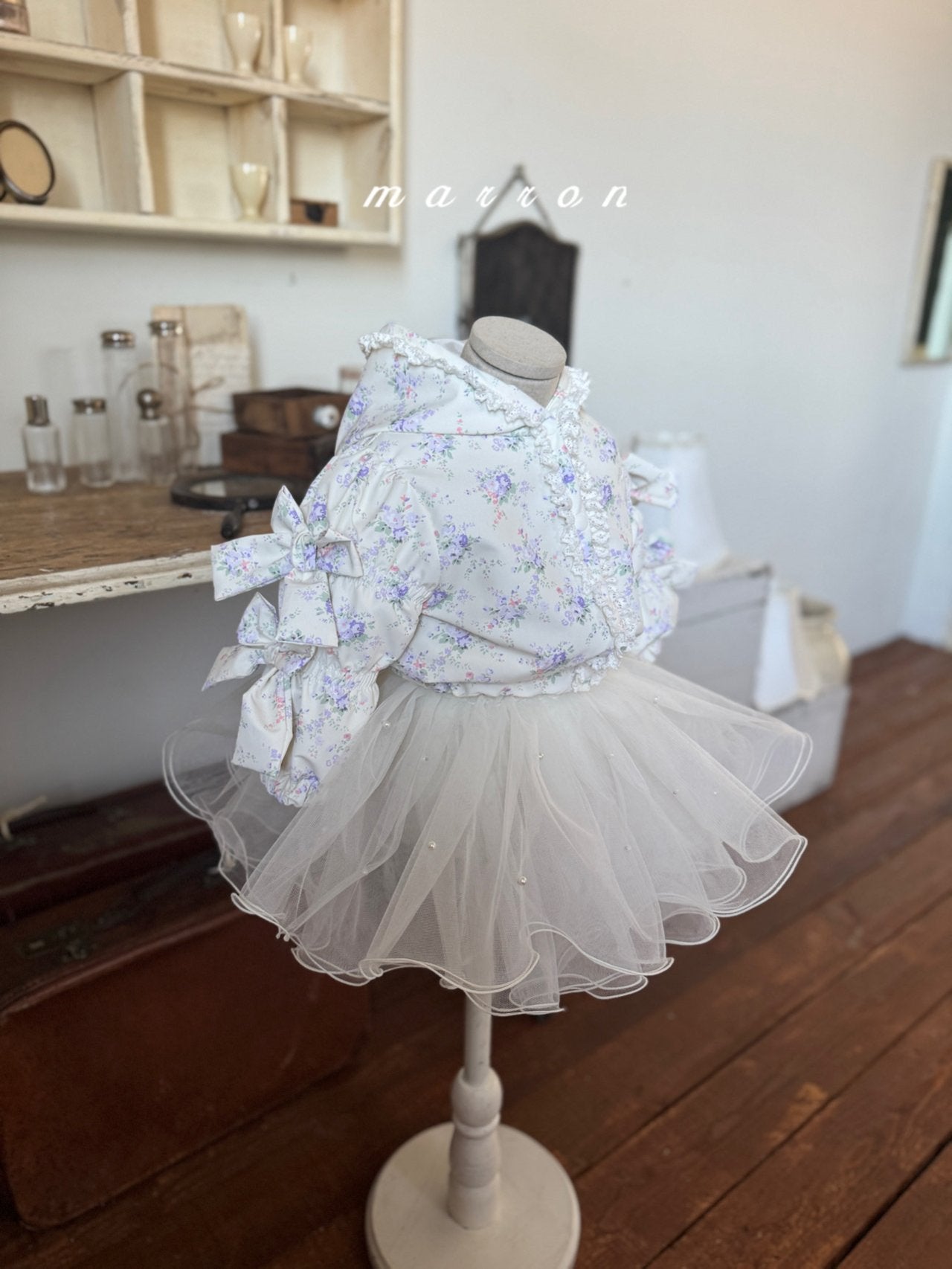 ［marron］Candy ribbon jumper