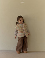 ［LINDO］Woody boa vest