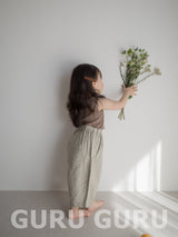 ［guruguru］Linen wood pants