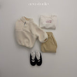 ［aou studio］Cream jogger pants