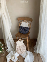 ［bebe holic］Bona crochet flower rompers