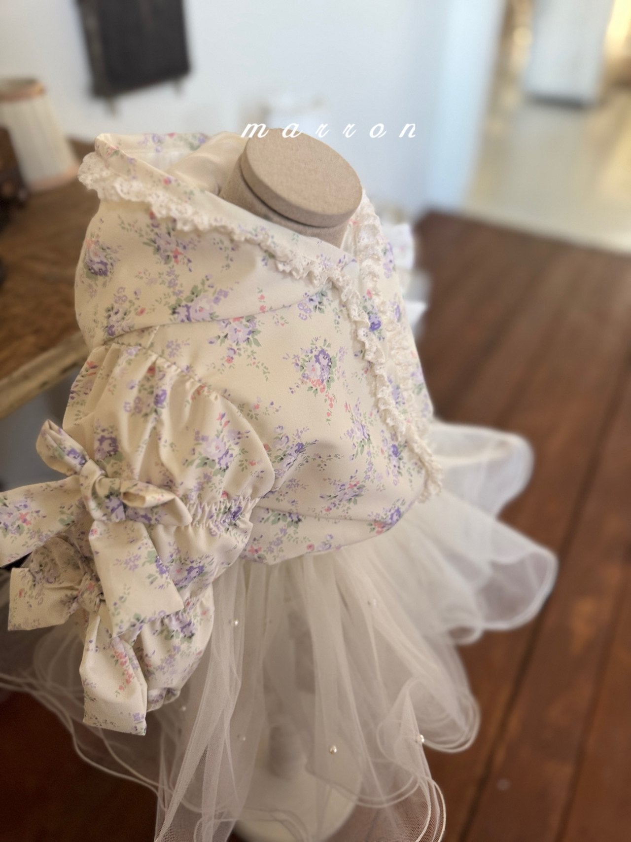 ［marron］Candy ribbon jumper